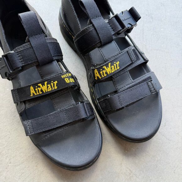 Dr Doc Martens Mens 11 Pearson Straps Chunky Webbing Air Wair Sandals Buckle
